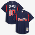 Chipper Jones Atlanta Braves Mitchell & Ness Authentic Batting Practice Jersey - Navy | MLB Fan Gear