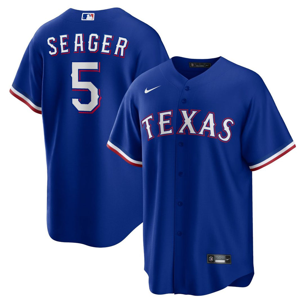 Corey Seager Texas Rangers Nike Alternate 2 Replica Jersey - Royal | MLB Fan Gear