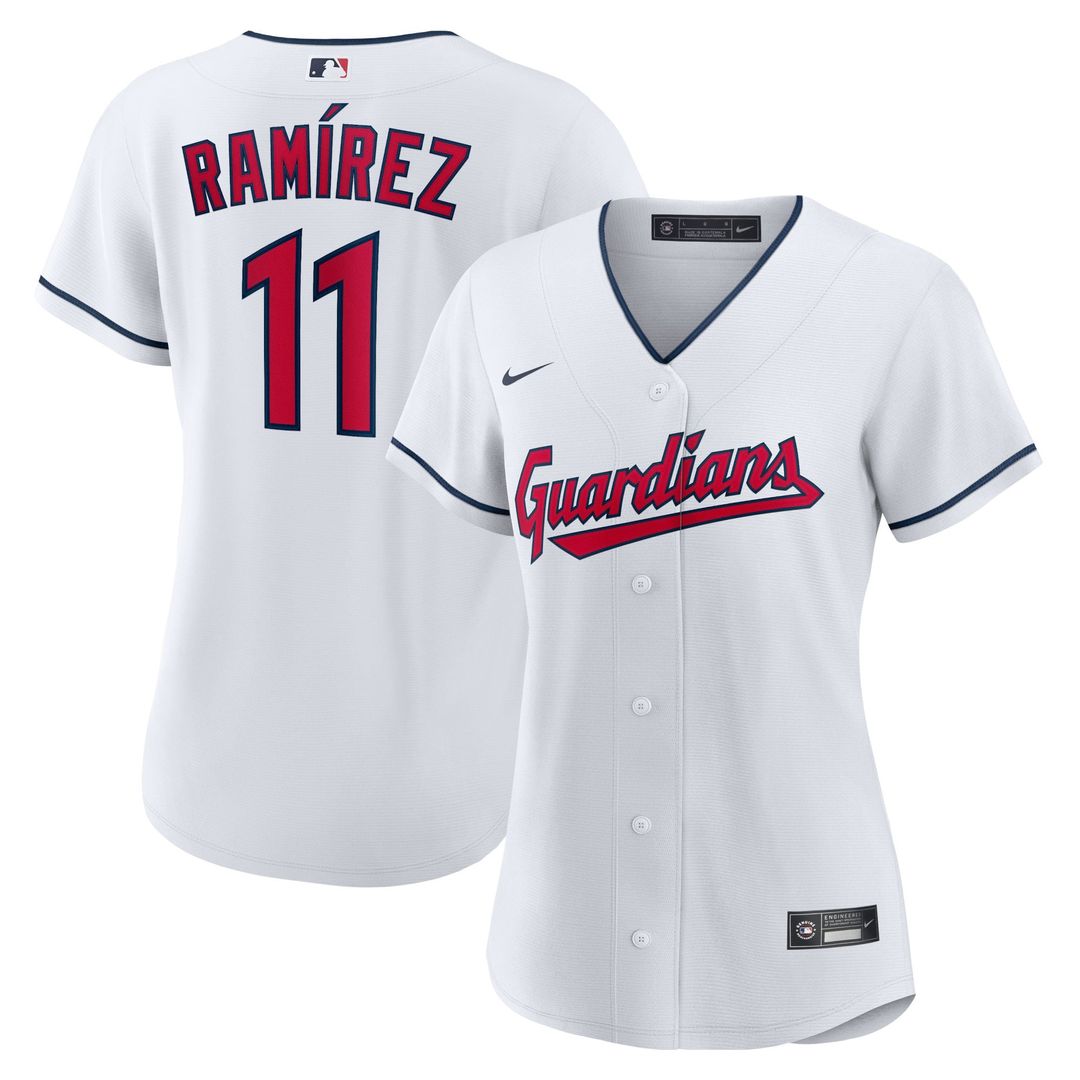 Jose Ramirez Cleveland Guardians Nike Women's Home Replica Player Jersey - White | MLB Fan Gear