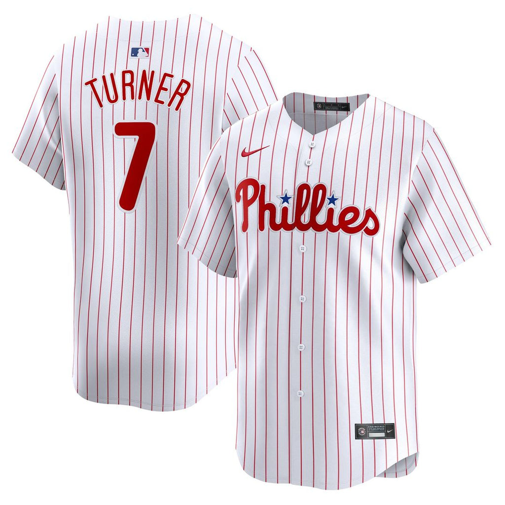 Trea Turner Philadelphia Phillies Nike Home Limited Player Jersey - White | MLB Fan Gear