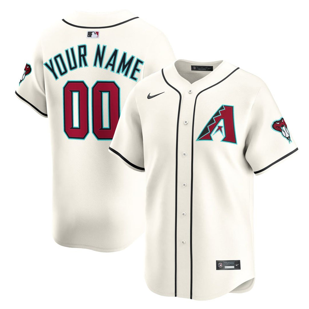 Arizona Diamondbacks Nike Home Limited Custom Jersey - Cream | MLB Fan Gear