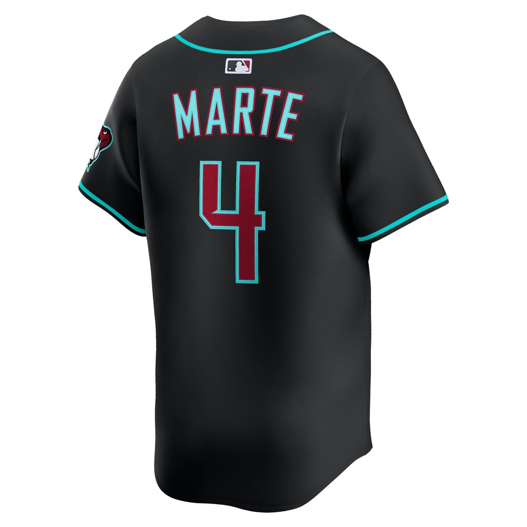 Ketel Marte Arizona Diamondbacks Nike Alternate Limited Jersey - Black | MLB Fan Gear