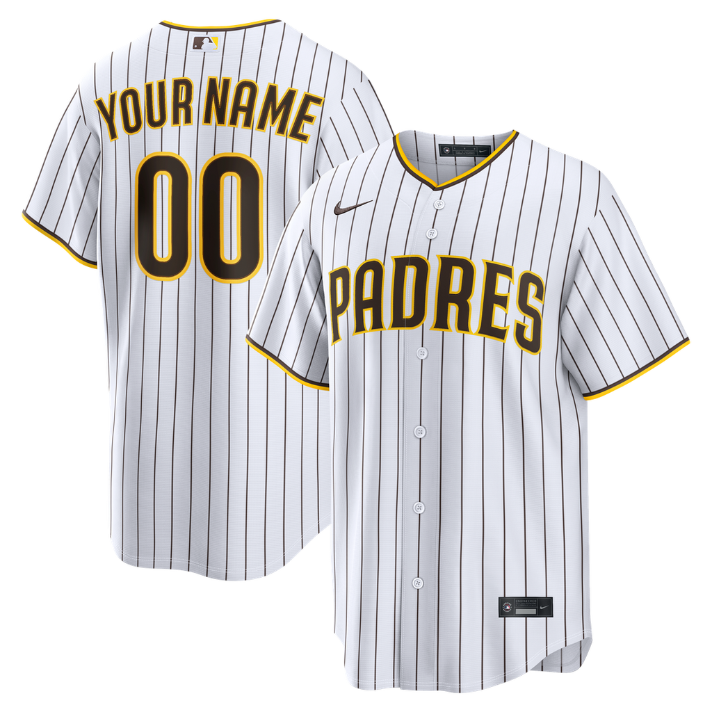 San Diego Padres Nike Home Replica Custom Jersey - White | MLB Fan Gear