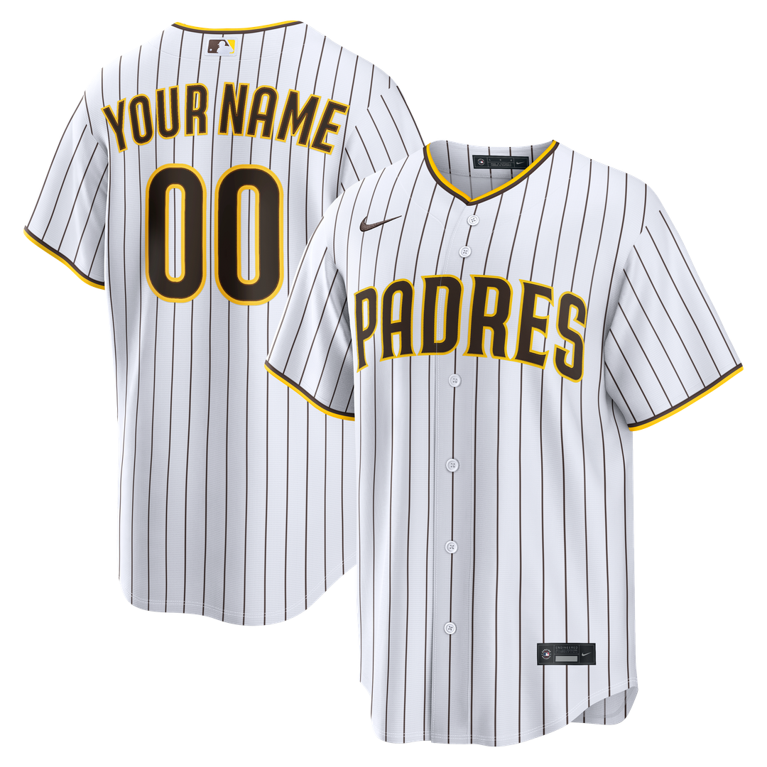 San Diego Padres Nike Home Replica Custom Jersey - White | MLB Fan Gear