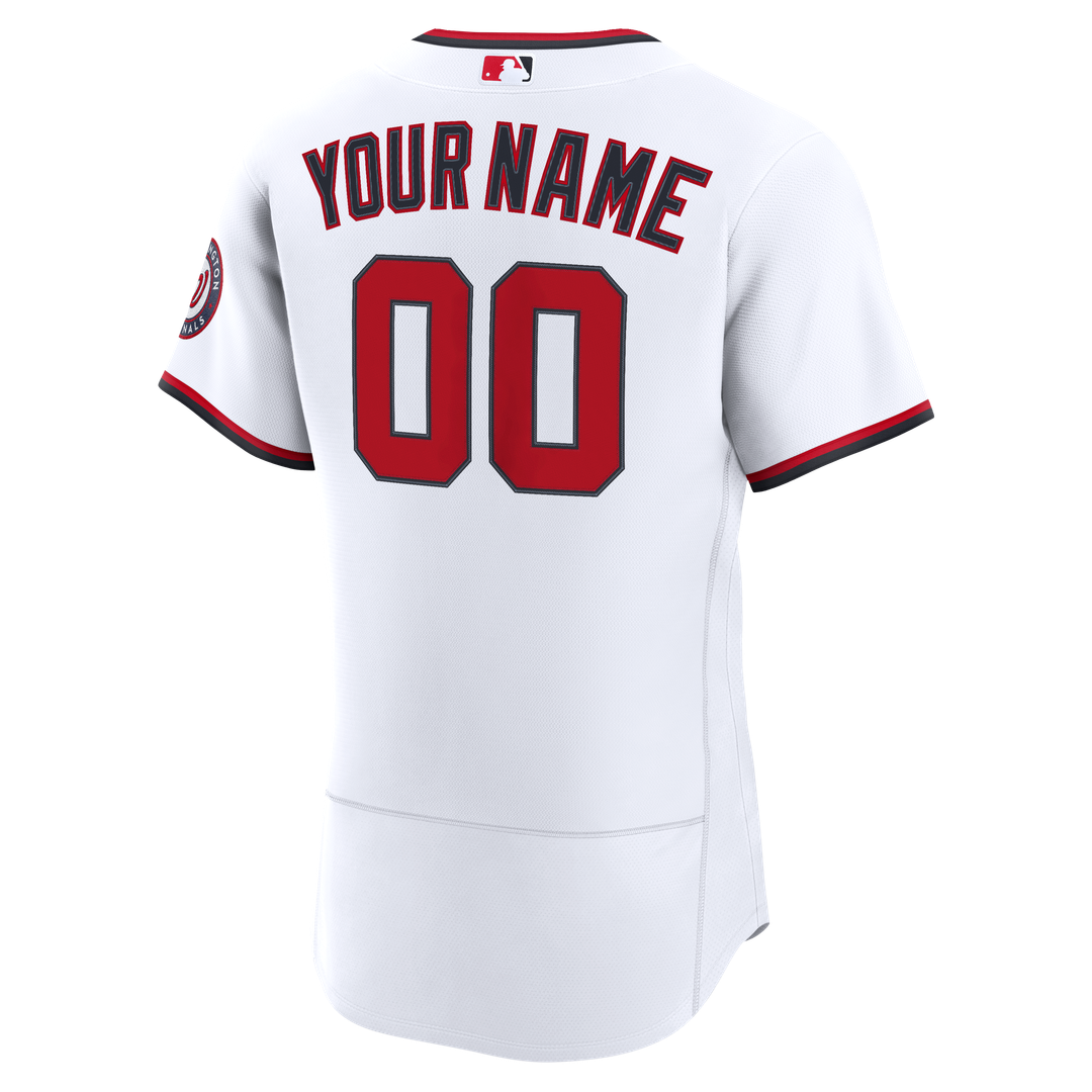 Washington Nationals Nike Home Authentic Custom Jersey - White | MLB Fan Gear