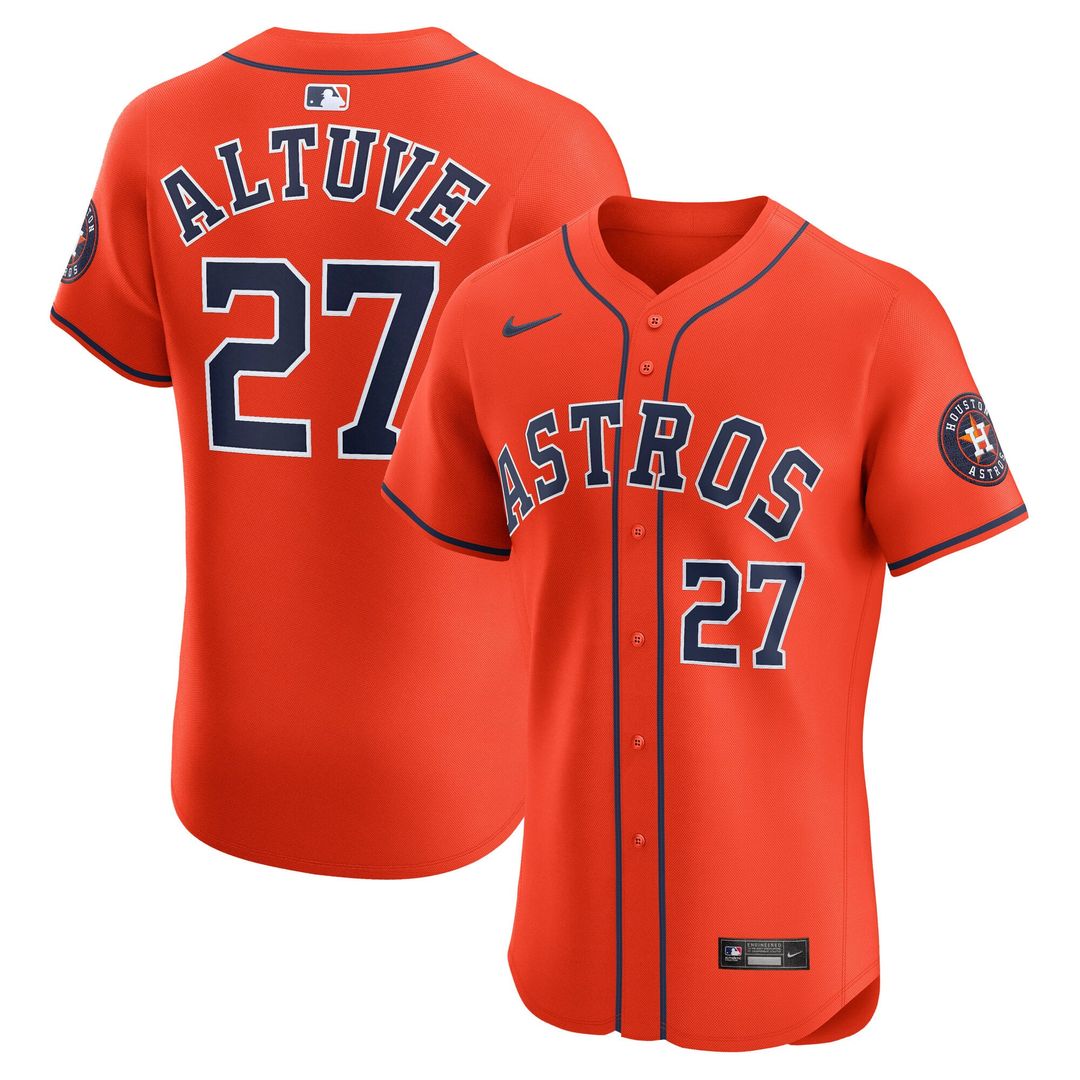Jose Altuve Houston Astros Nike Alternate Elite Player Jersey - Orange | MLB Fan Gear