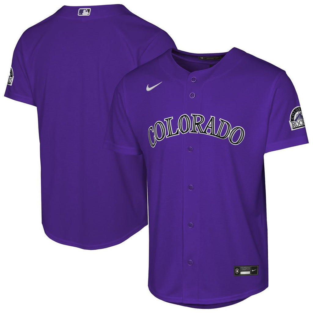 Colorado Rockies Nike Youth Alternate 2 Stadium Jersey - Purple | MLB Fan Gear
