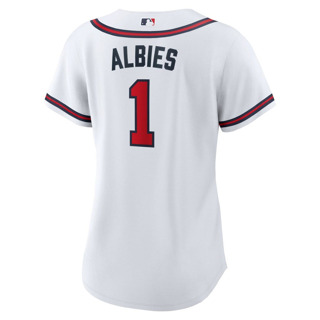 Ozzie Albies Atlanta Braves Nike Women's Home Replica Jersey - White | MLB Fan Gear