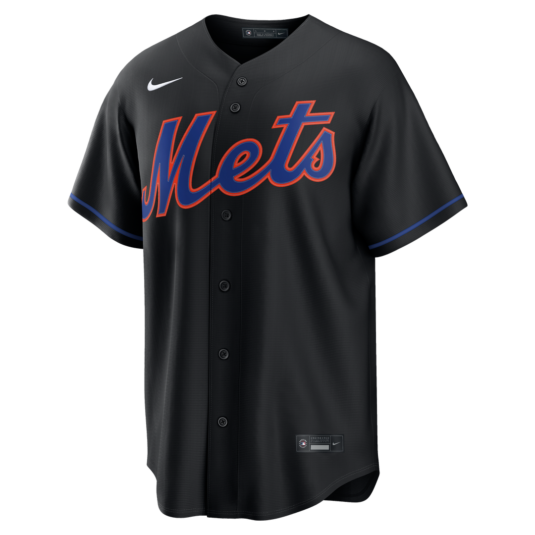 Francisco Lindor New York Mets Nike Alternate Replica Jersey - Black | MLB Fan Gear
