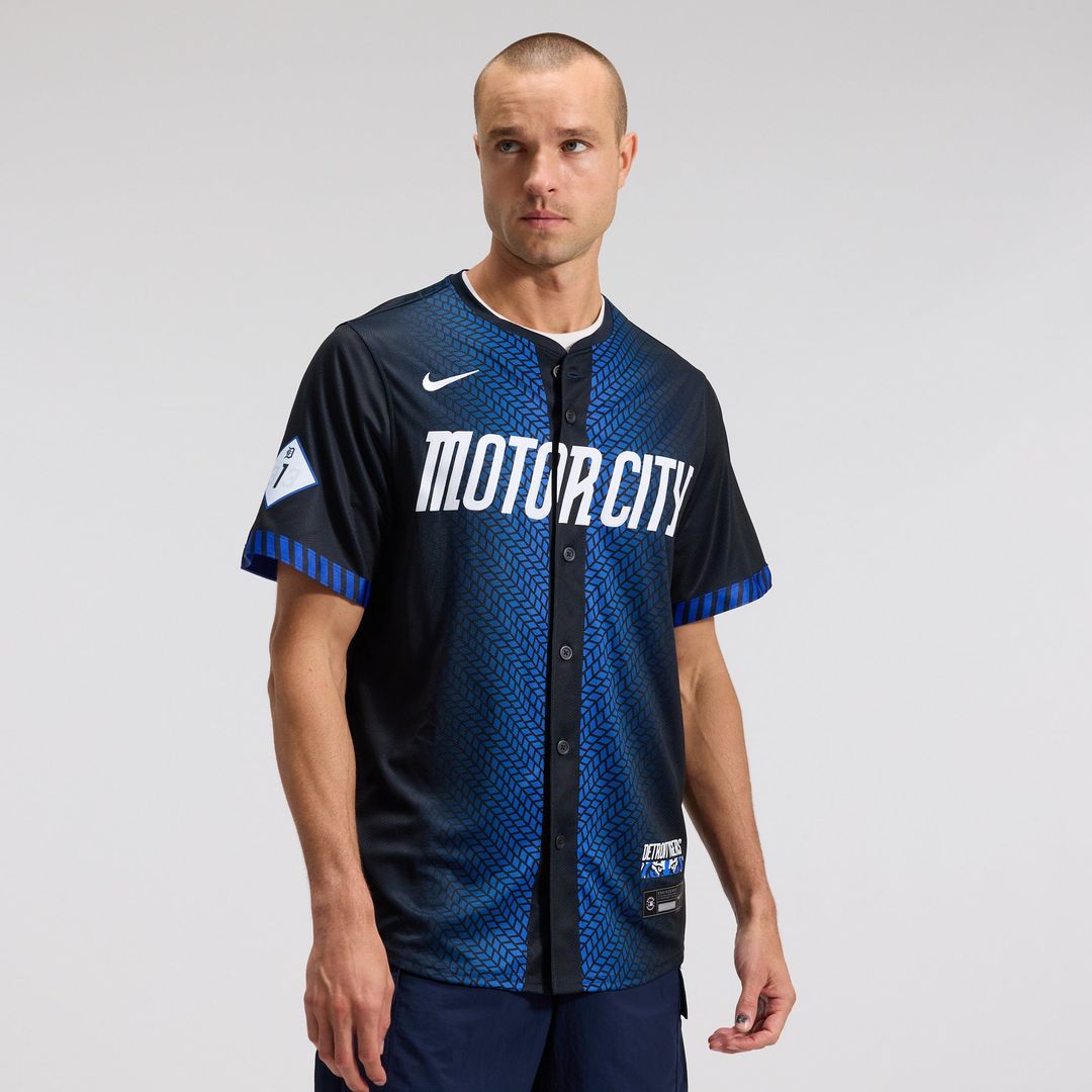 Detroit Tigers Nike City Connect Limited Jersey - Blue | MLB Fan Gear
