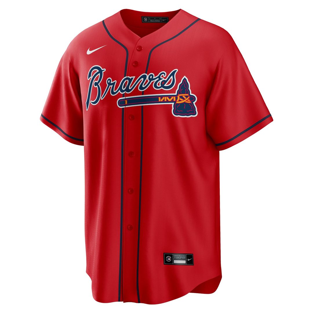 Atlanta Braves Nike Alternate Replica Team Jersey - Red | MLB Fan Gear