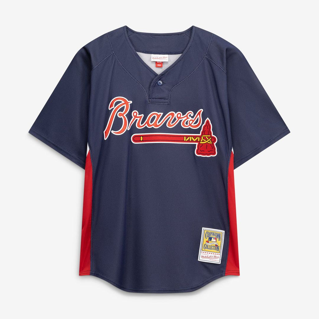 Chipper Jones Atlanta Braves Mitchell & Ness Authentic Batting Practice Jersey - Navy | MLB Fan Gear