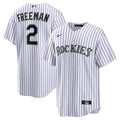 Tyler Freeman Colorado Rockies Nike Home Replica Jersey - White | MLB Fan Gear