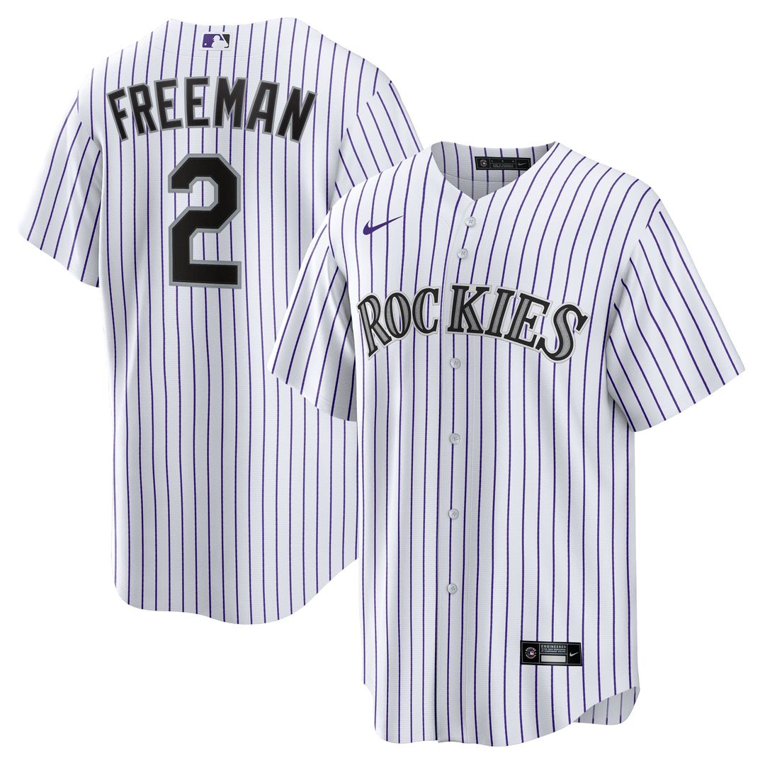 Tyler Freeman Colorado Rockies Nike Home Replica Jersey - White | MLB Fan Gear