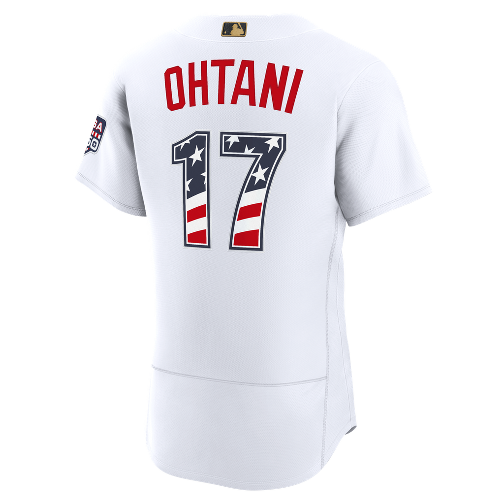 Shohei Ohtani Los Angeles Dodgers Nike USA 250 Fourth of July Home Authentic Jersey - White | MLB Fan Gear