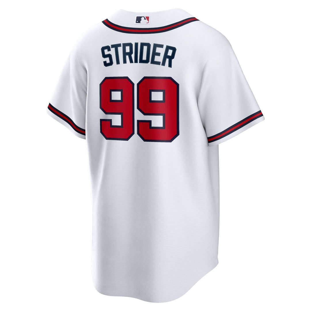 Spencer Strider Atlanta Braves Nike Replica Player Jersey - White | MLB Fan Gear