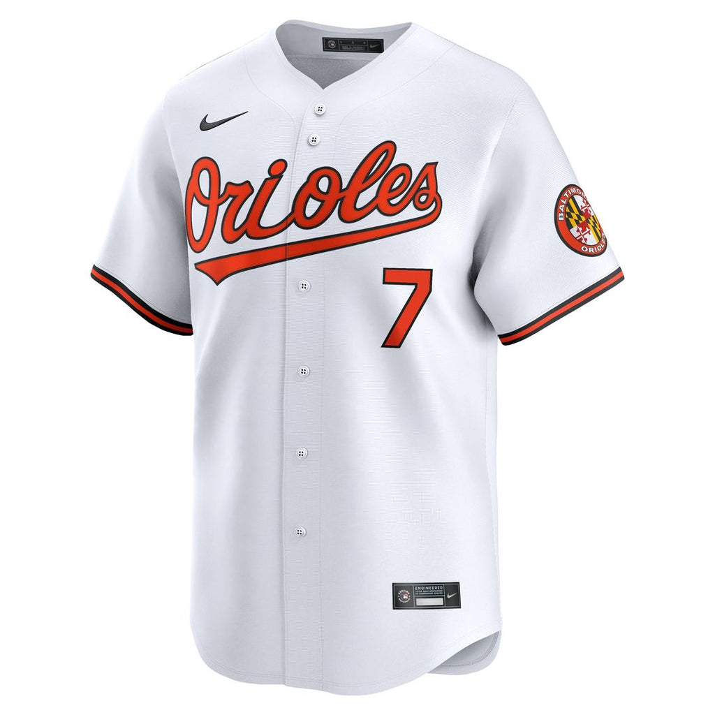 Jackson Holliday Baltimore Orioles Nike Home Limited Player Jersey - White | MLB Fan Gear