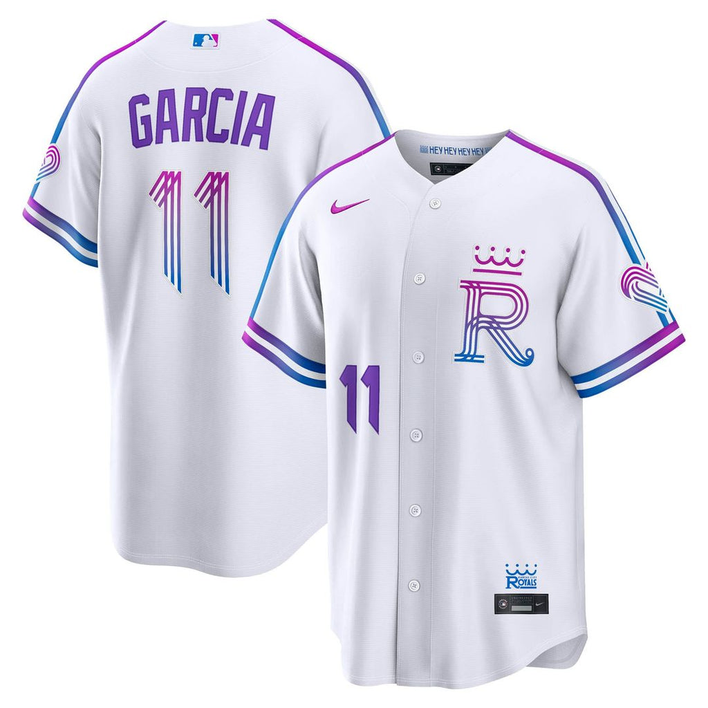 Maikel Garcia Kansas City Royals Nike 2026 City Connect Stadium Jersey - White | MLB Fan Gear