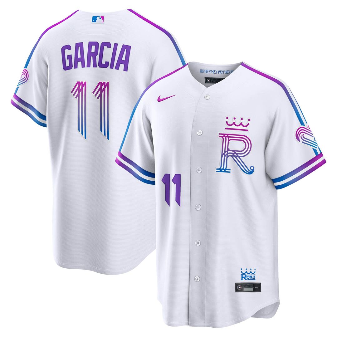 Maikel Garcia Kansas City Royals Nike 2026 City Connect Stadium Jersey - White | MLB Fan Gear