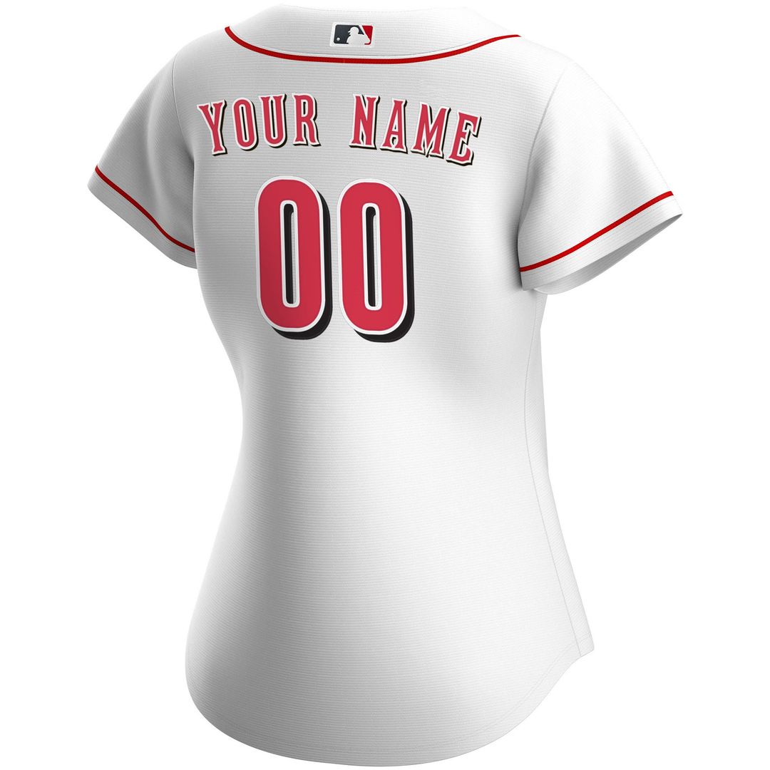 Cincinnati Reds Nike Women's Home Replica Custom Jersey - White | MLB Fan Gear