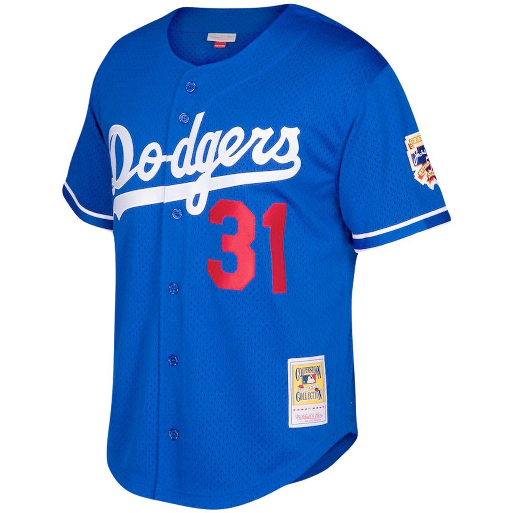 Mike Piazza Los Angeles Dodgers Mitchell & Ness Big & Tall Cooperstown Mesh Batting Practice Jersey - Royal | MLB Fan Gear