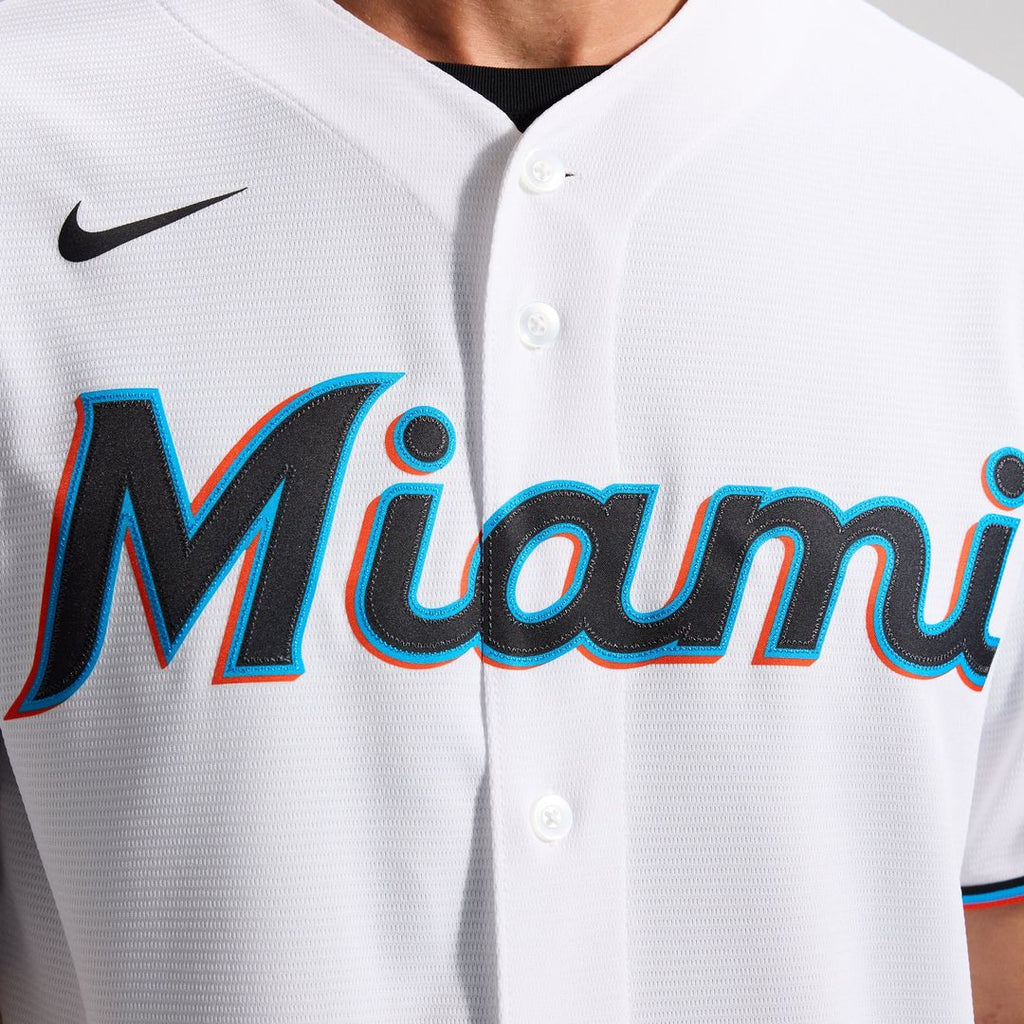 Miami Marlins Nike Home Replica Team Jersey - White | MLB Fan Gear
