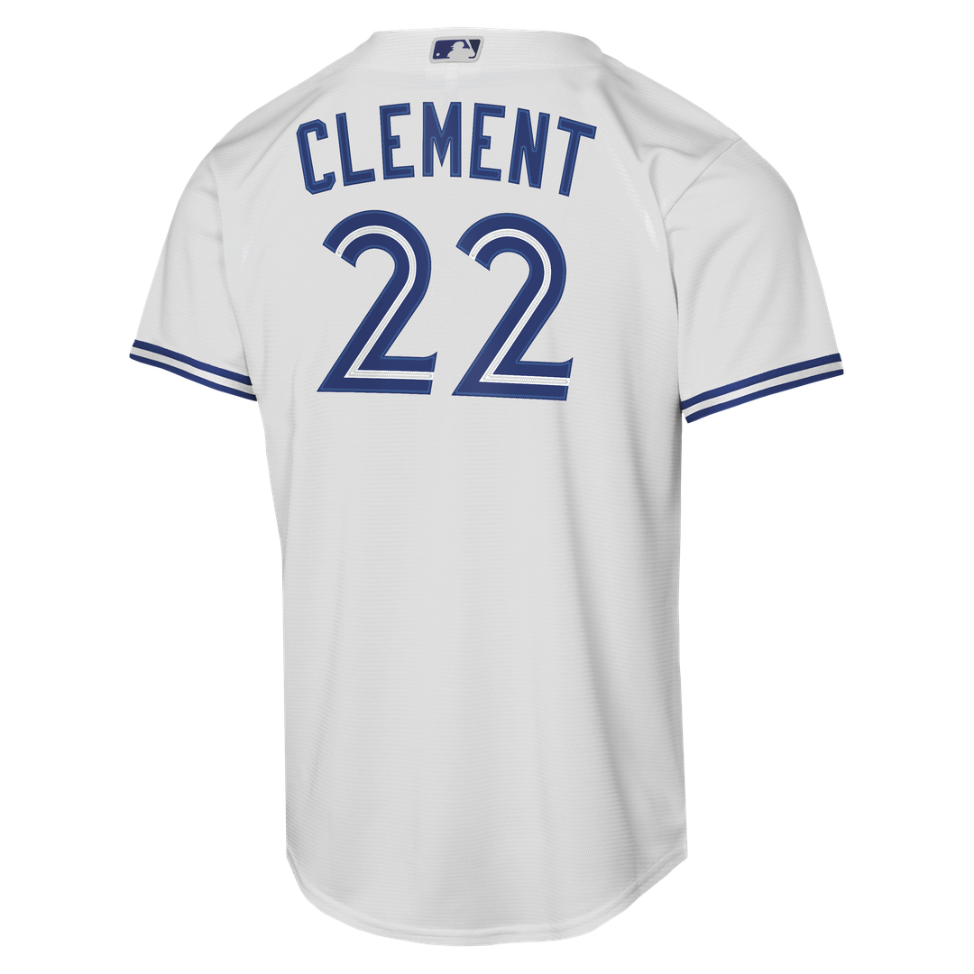 Ernie Clement Toronto Blue Jays Nike Youth Home Baseline Jersey - White | MLB Fan Gear