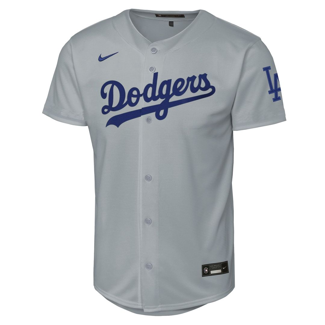 Los Angeles Dodgers Nike Youth Alternate Stadium Jersey - Gray | MLB Fan Gear