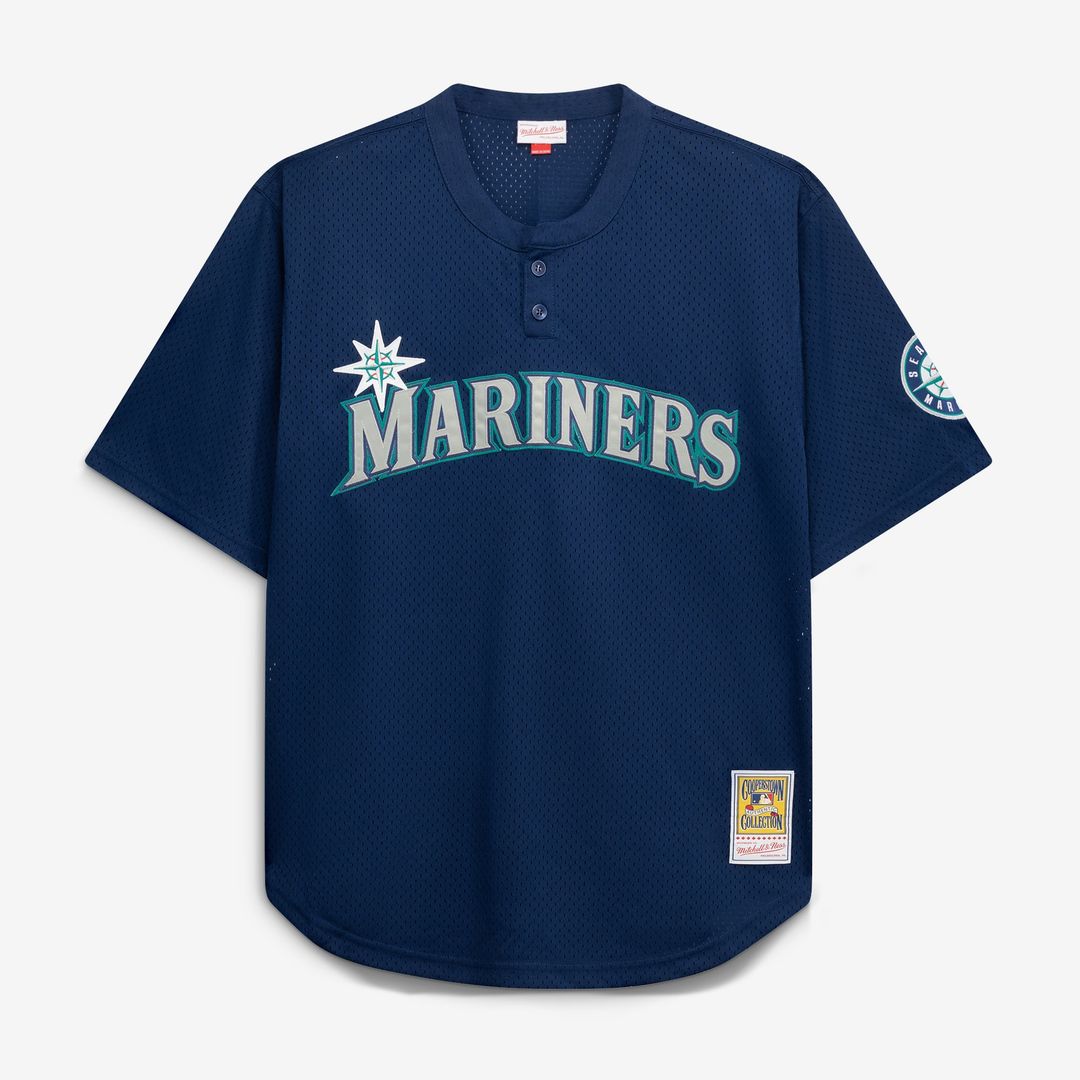 Ken Griffey Jr. Seattle Mariners Mitchell & Ness Big & Tall Cooperstown Collection Mesh Batting Practice Jersey - Royal | MLB Fan Gear