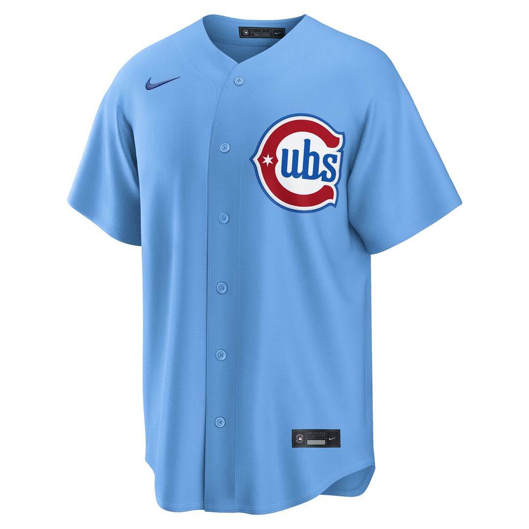 Dansby Swanson Chicago Cubs Nike Alternate Replica Jersey - Light Blue | MLB Fan Gear