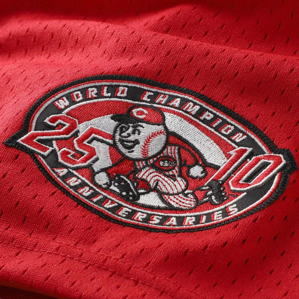 Barry Larkin Cincinnati Reds Mitchell & Ness Throwback Cooperstown Mesh Batting Practice Jersey - Red | MLB Fan Gear