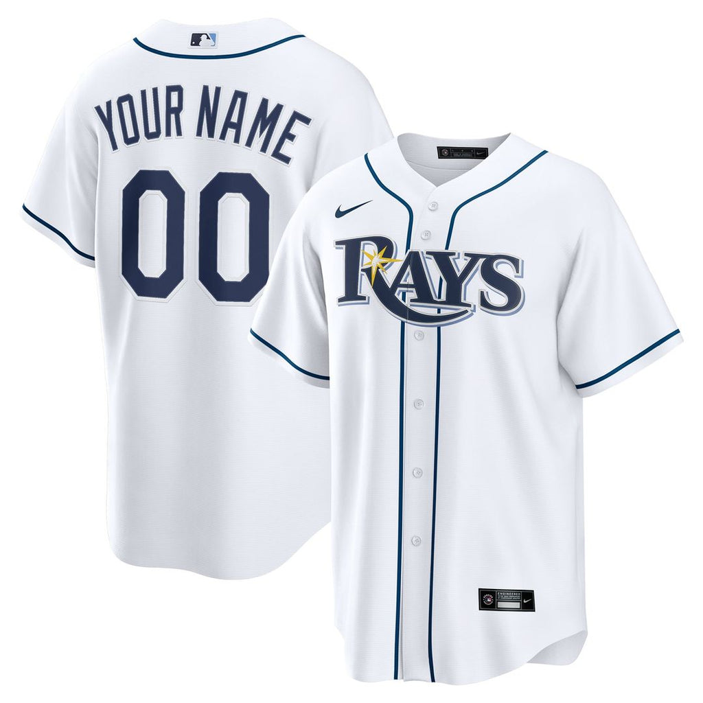 Tampa Bay Rays Nike Home Custom Replica Jersey - White | MLB Fan Gear