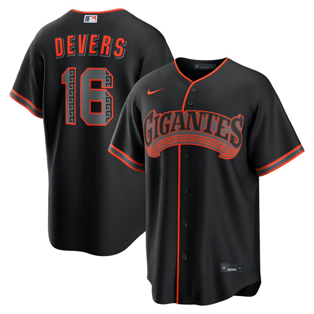 Rafael Devers San Francisco Giants Nike Alternate Replica Jersey - Black | MLB Fan Gear