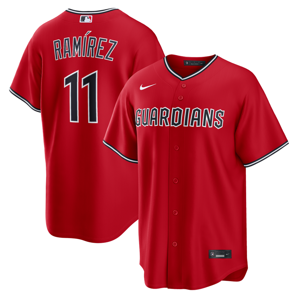 José Ramírez Cleveland Guardians Nike Alternate Replica Jersey - Red | MLB Fan Gear