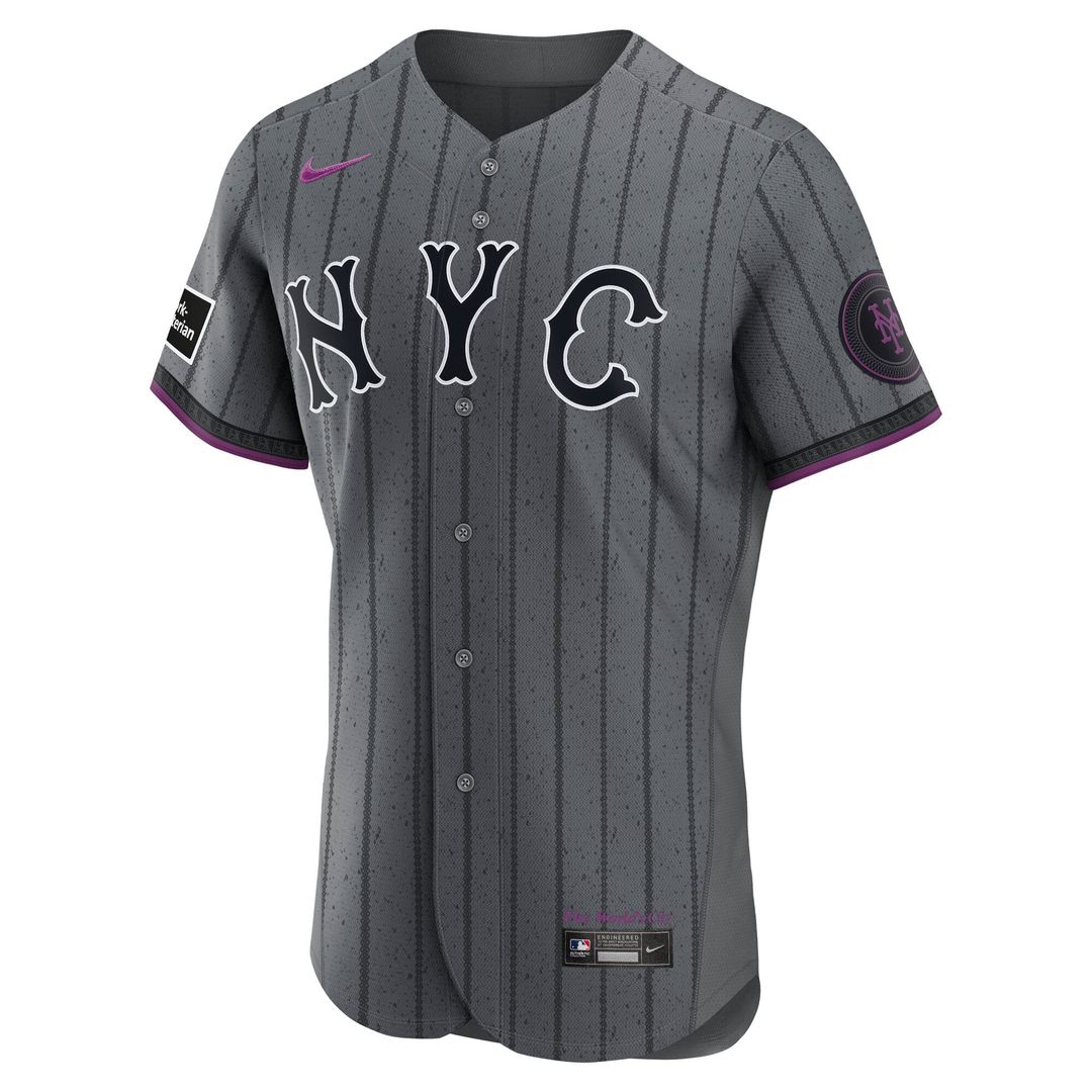 Francisco Lindor New York Mets Nike City Connect Authentic Sponsor Patch Jersey - Gray | MLB Fan Gear