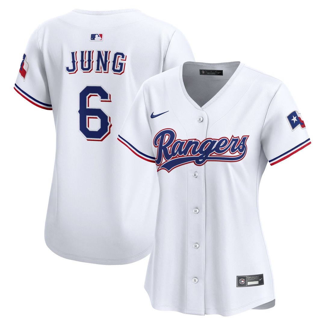 Josh Jung Texas Rangers Nike Women's Home Limited Player Jersey - White | MLB Fan Gear