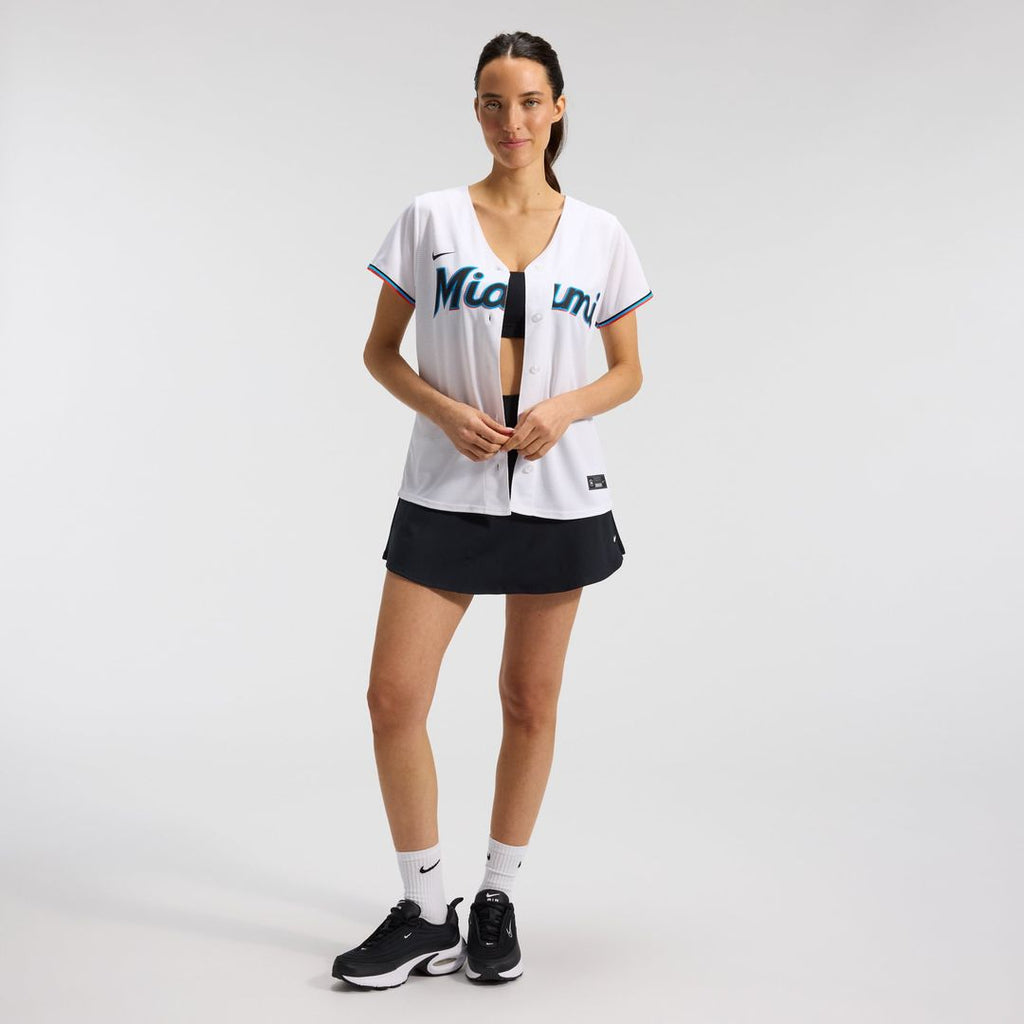 Miami Marlins Nike Women's Replica Team Jersey - White | MLB Fan Gear