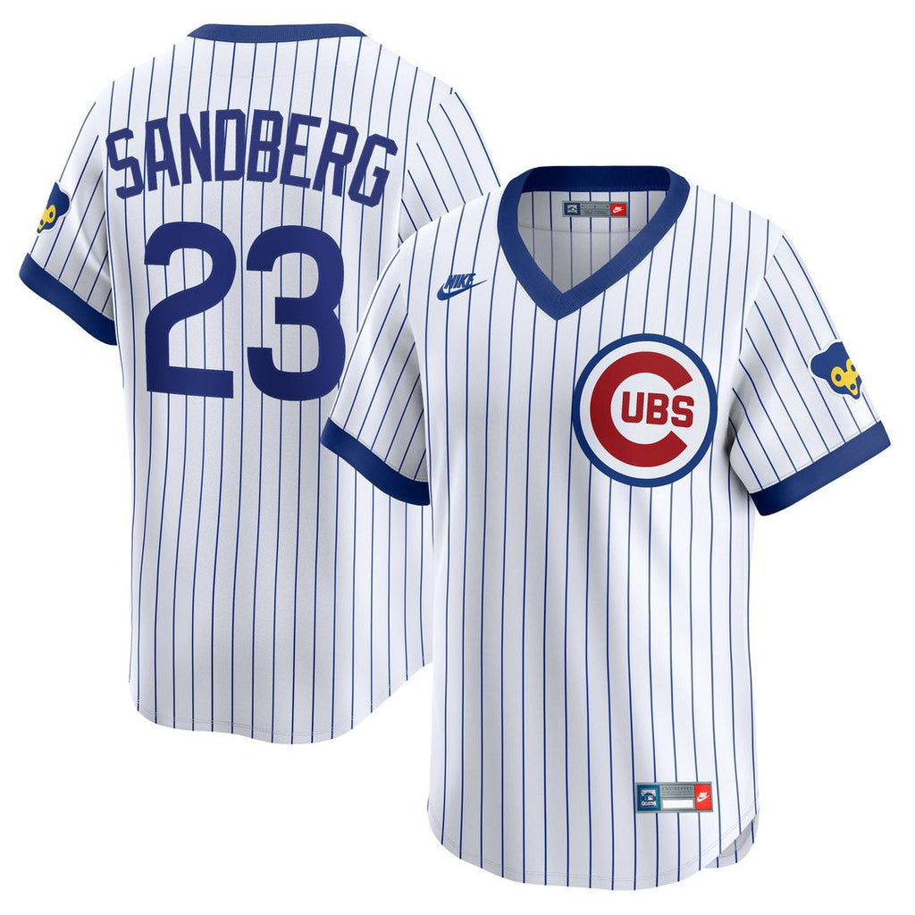 Ryne Sandberg Chicago Cubs Nike Throwback Cooperstown Collection Limited Jersey - White | MLB Fan Gear