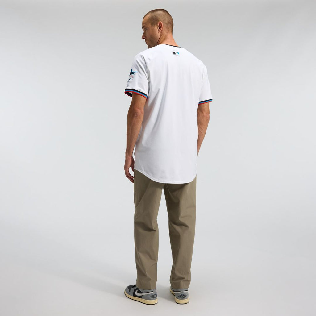 Miami Marlins Nike Home Elite Jersey - White | MLB Fan Gear