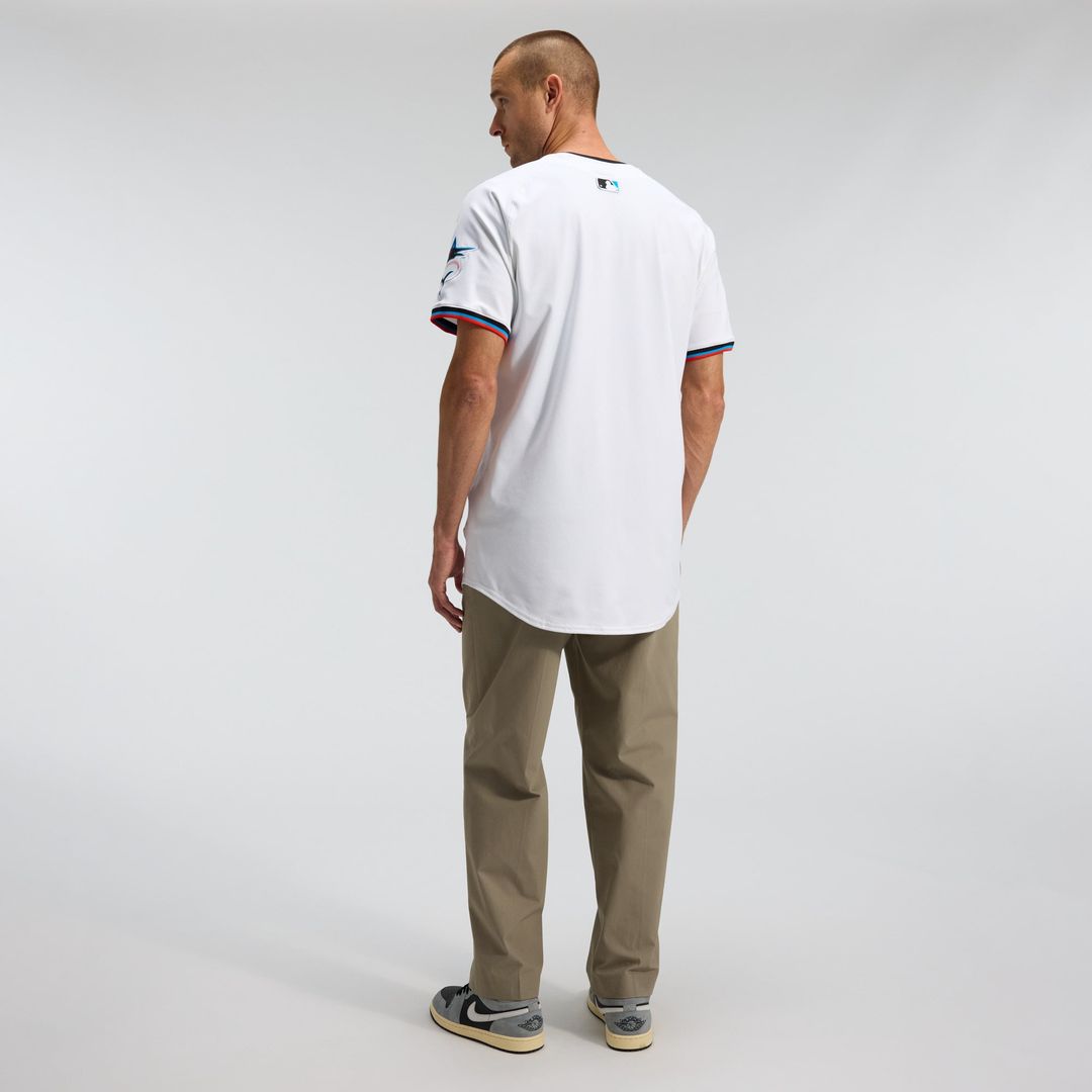 Miami Marlins Nike Home Elite Jersey - White | MLB Fan Gear
