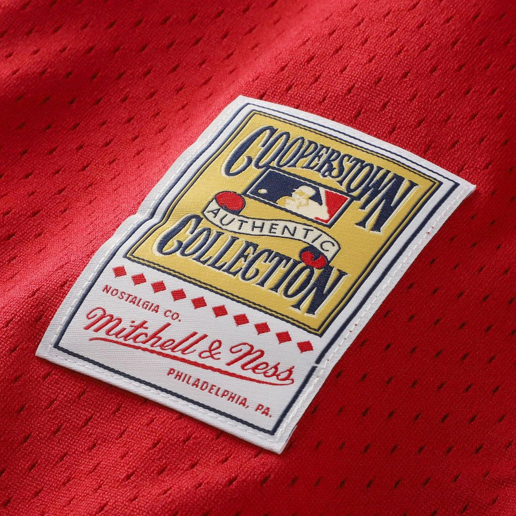 Barry Larkin Cincinnati Reds Mitchell & Ness Throwback Cooperstown Mesh Batting Practice Jersey - Red | MLB Fan Gear