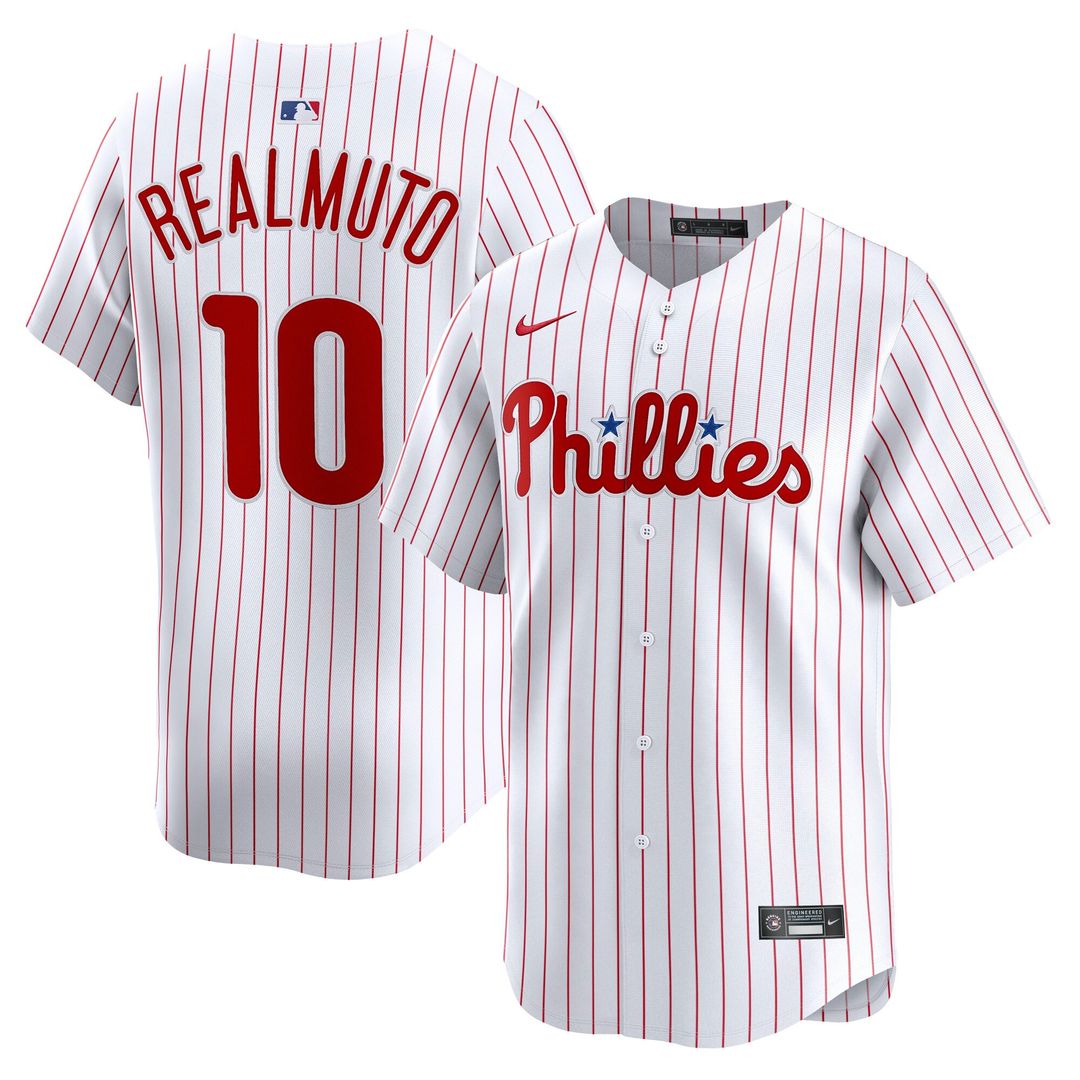 J.T. Realmuto Philadelphia Phillies Nike Home Limited Player Jersey - White | MLB Fan Gear