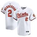 Gunnar Henderson Baltimore Orioles Nike Home Limited Player Jersey - White | MLB Fan Gear