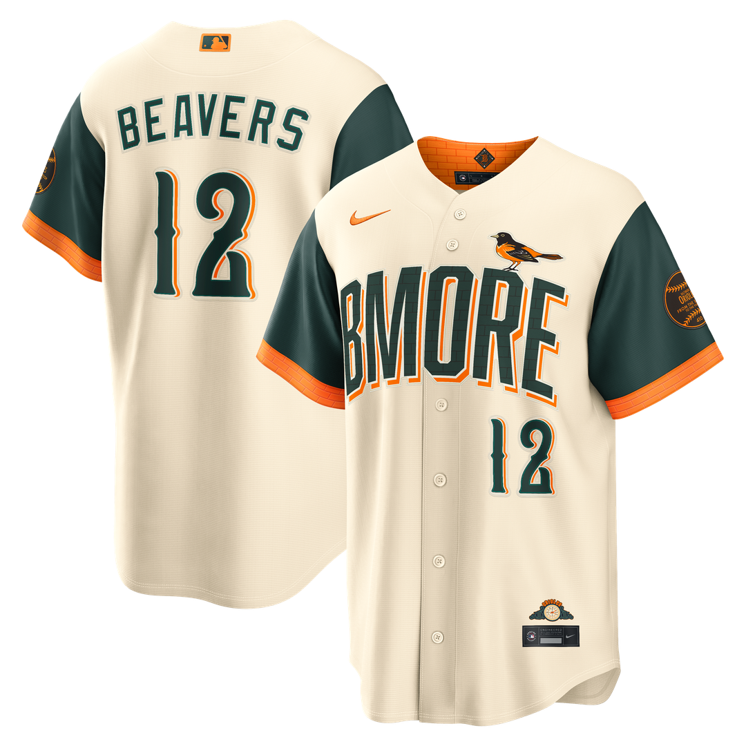 Dylan Beavers Baltimore Orioles Nike 2026 City Connect Stadium Jersey - Cream | MLB Fan Gear