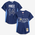 David Price Tampa Bay Rays Mitchell & Ness Authentic Batting Practice Jersey - Blue | MLB Fan Gear