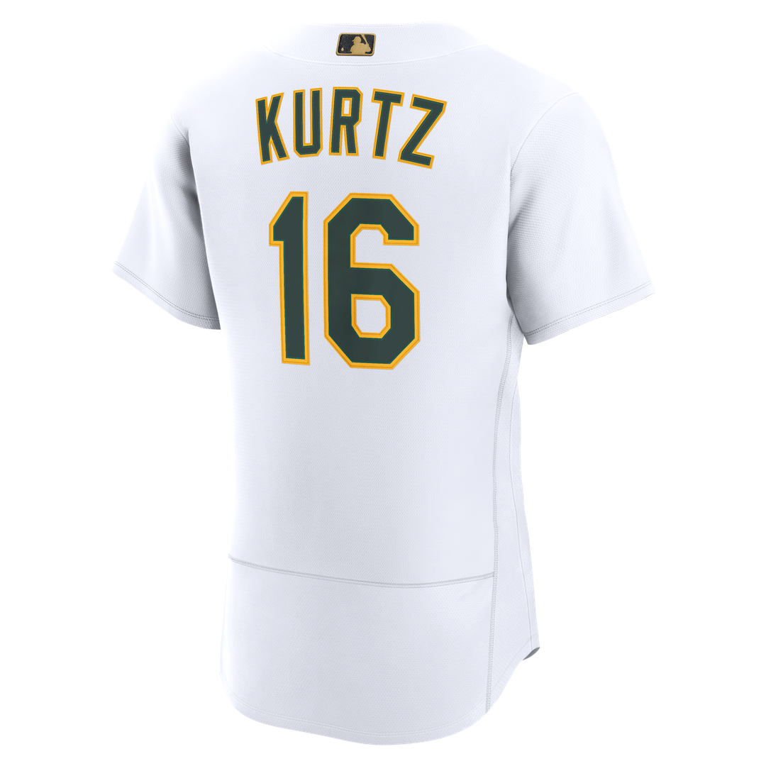 Nick Kurtz Athletics Nike MLB Awards Authentic Jersey - White | Fan Gear