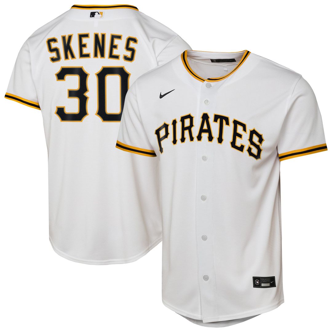 Paul Skenes Pittsburgh Pirates Nike Youth Home Replica Player Jersey - White | MLB Fan Gear