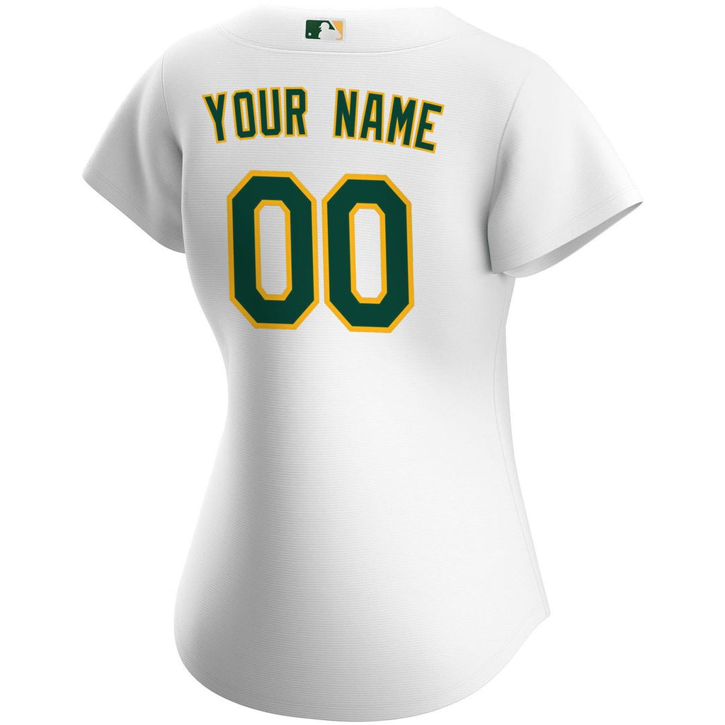 Athletics Nike Women's Home Replica Custom Jersey - White | MLB Fan Gear
