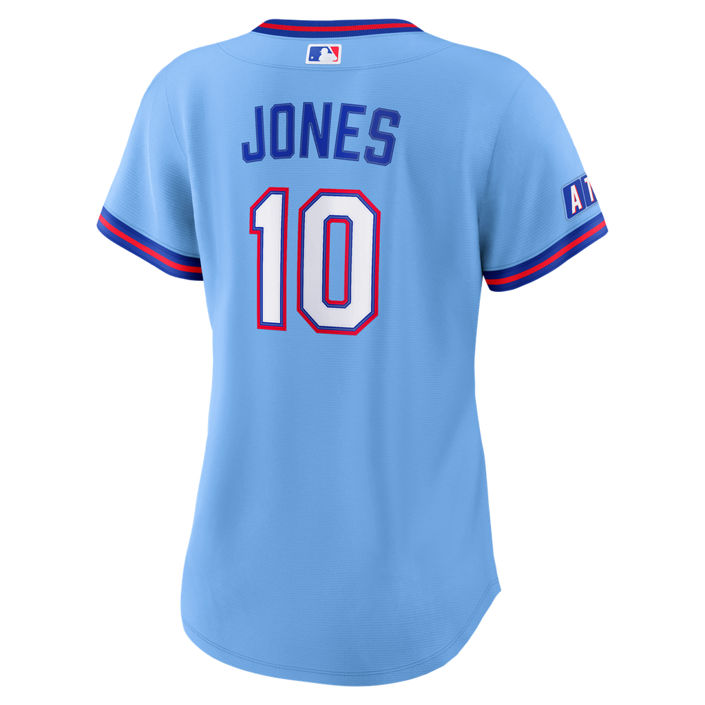 Chipper Jones Atlanta Braves Nike Women's 2026 City Connect Stadium Jersey - Powder Blue | MLB Fan Gear