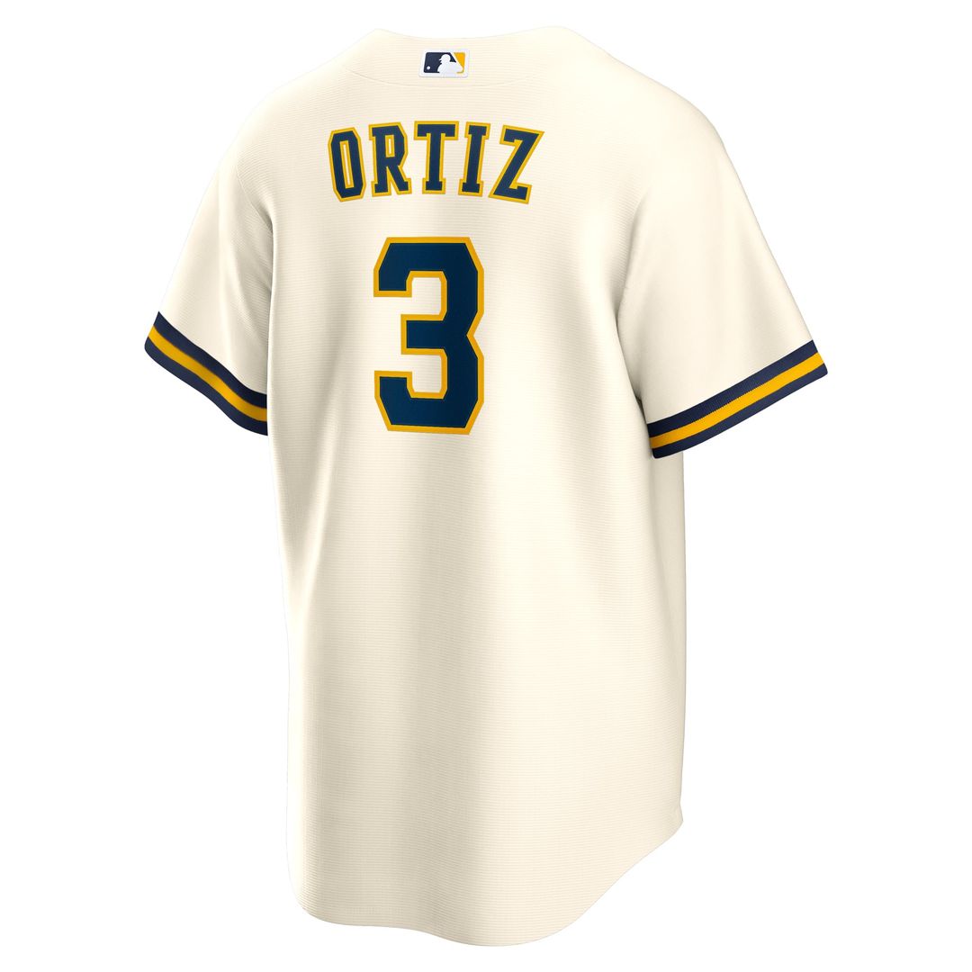 Joey Ortiz Milwaukee Brewers Nike Home Replica Jersey - White | MLB Fan Gear
